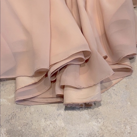 Jenny Yoo Bridesmaids wrap dress, blush - Picture 8 of 10